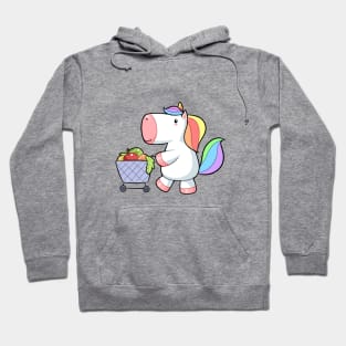 Kawaii unicorn shopping Hoodie